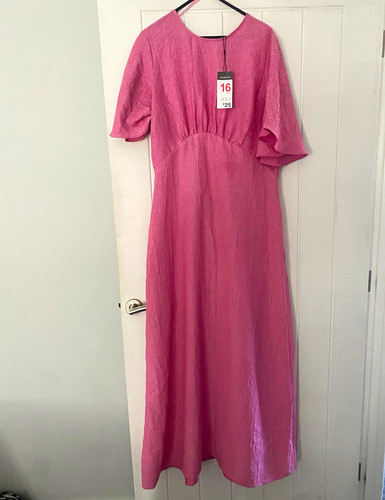Primark pink maxi dress - pink,
