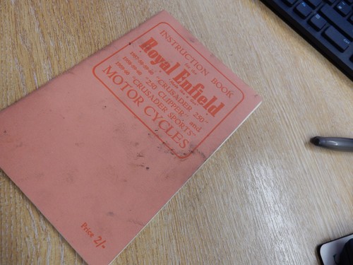 Royal enfield instruction book - royal,