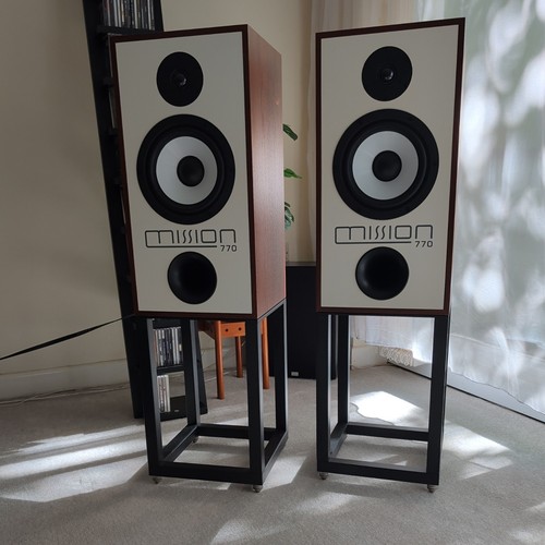 Mission 770 speakers - mission, walnut