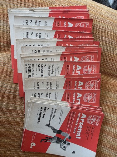 Arsenal home programmes - x,