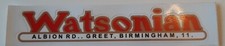 Watsonian Side Car Sticker