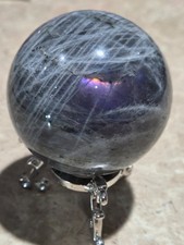 Crystal labradorite sphere - labradorite,