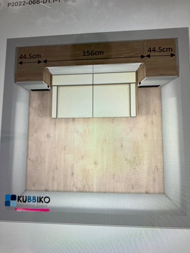 Wallbed with wardrobes