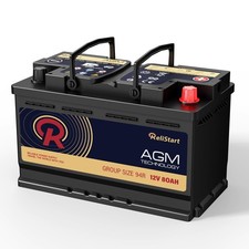 Relistart 12v 80Ah AGM Battery