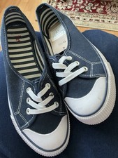 TU Navy and White Plimsole