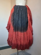 Women's 25 Yard Tribal ATS Belly Dance 100% Cotton Black Red Skirts 38 Inches