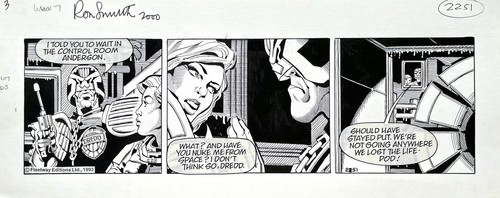 Original judge dredd artwork - judge,