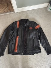 Harley Davidson Waterproof Hwy-100 Leather Riding Jacket Xl - Extra Large