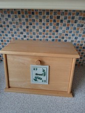 VINTAGE PINE WOODEN BREAD BIN