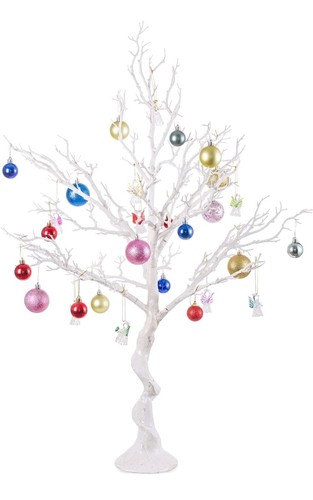 White artificial easter tree - white,