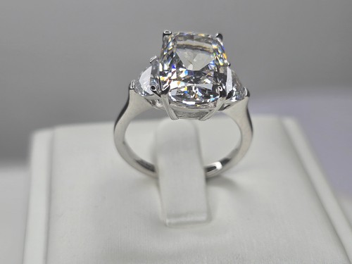Three stone zircon engagement - stone,