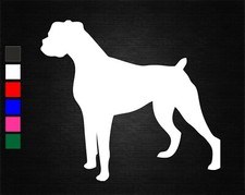 BOXER DOG SILHOUETTE VINYL