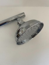 Vintage ? Retro chrome shower head with swivel and wall fitment