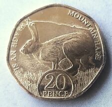 Isle of Man 20p coin - Mountain Hare 2023 Charles III