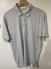 Abercrombie & Fitch Soft Air Knit Polo Shirt Stretch Golf Tennis Large Pit 21”