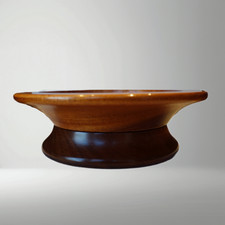 Vintage Teak Rotating Bowl