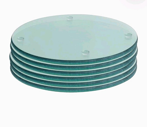 Glass coaster round - coaster, clear