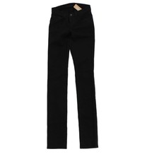 J Brand Women's Jeans W 24 in Black Polyester with Cotton, Spandex Straight