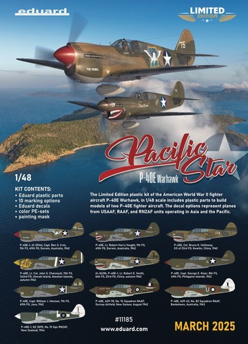 Pacific star curtiss 40e - star, p-40e