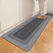 Kitchen Floor Mat Waterproof Non Slip Door Carpet Washable Anti Dirty Rug Pad
