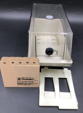 Floppy Disk Storage Case Box -A-Z Guide Cards -3 X Dividers (CRACKED LID) No Key