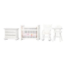 1:12 Dollhouse Furniture Exquisite Mini Baby Crib Decor For Dollhouse Collectors