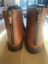 Ladies Dune Tan Ankle Boots Size 5(38)