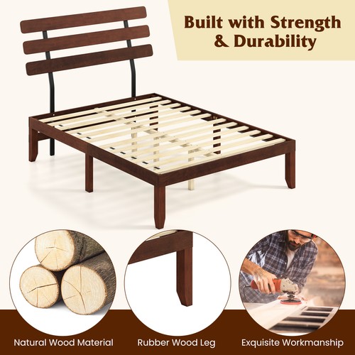 Wood platform bed - wood,