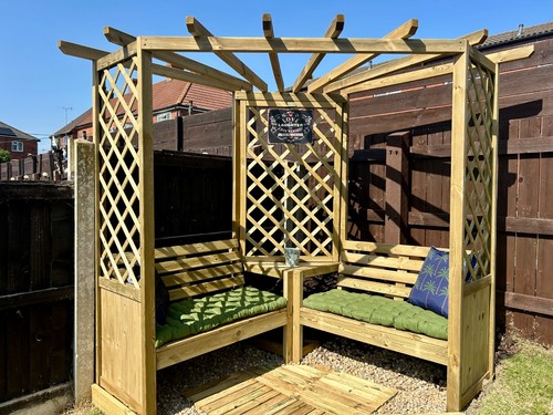 Pergola corner garden 4 - garden,