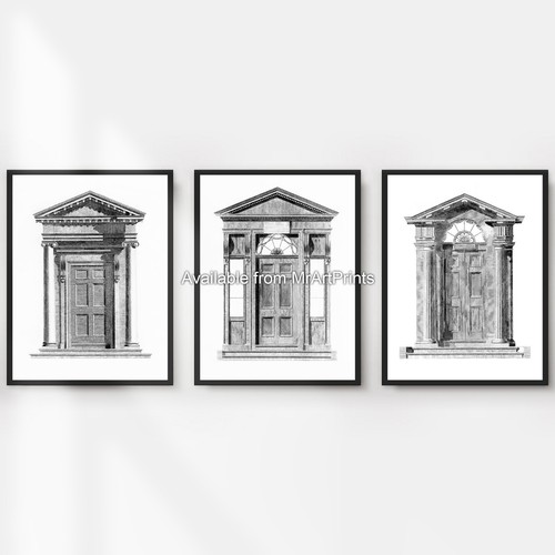 Triptych set hall doorway - of,