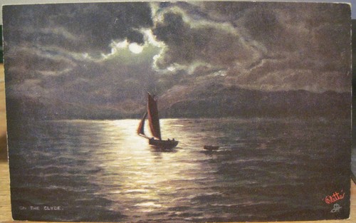 Vtg postcard the clyde - postcard, on