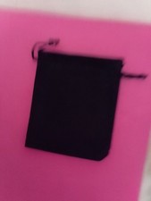 Black Velvet Drawstring Bag