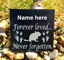 Personalised Gerbil memorial