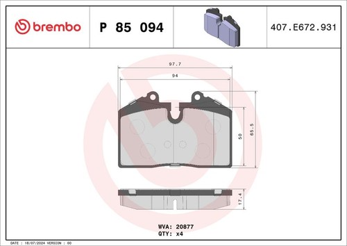 Brembo rear brake - brake, fits