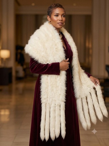 Vintage white marabou feather - white,