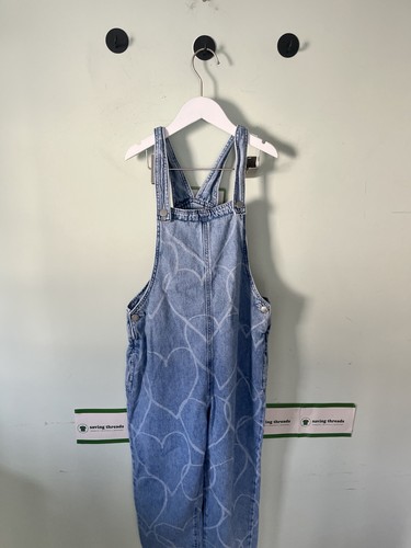 Girls cotton dungarees - cotton, next