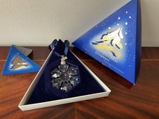SWAROVSKI CRYSTAL 1994 CHRISTMAS SNOWFLAKE STAR ORNAMENT 181632 VERY RARE BOXED