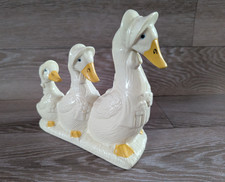 Vintage Ceramic Goose Family