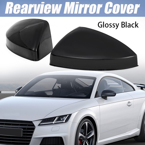 Gloss black wing mirror cover - black,