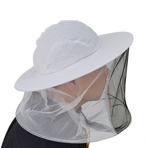 Beekeeping veil with round - round, hat