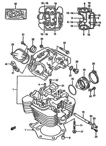 Suzuki genuine ring dr800 m - ring,