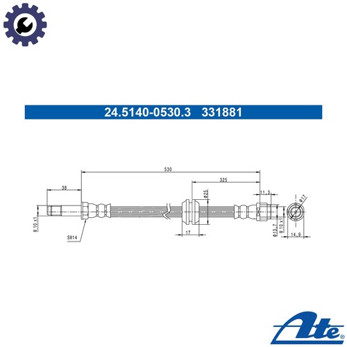 Brake hose 5140 - brake, for