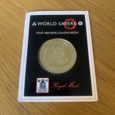 1989 Royal Mint Natwest World Savers Medal Jaguar Coin (27005)