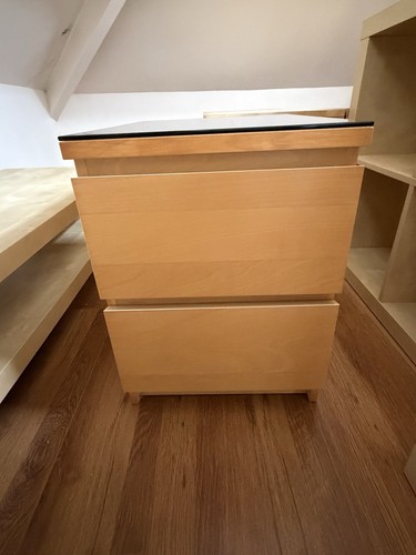 Malm drawer bedside cabinet - bedside,