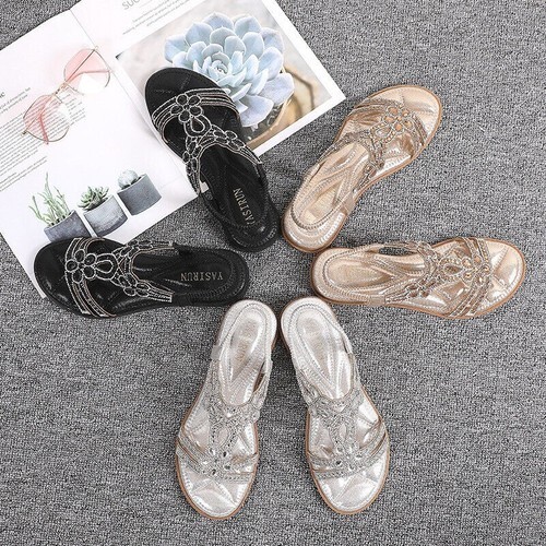 Womens elastic diamante - elastic,