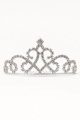 Girls silver rhinestone - rhinestone, tiara