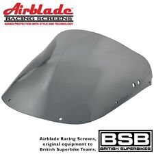 Airblade Race Screen For Honda CBR400RR NC23 Tri-Arm Light Smoked Double Bubble