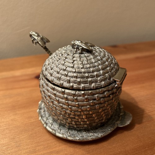 Vintage silver plated beehive - vintage,