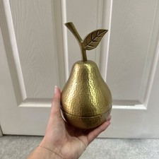 Brass Effect Pear 8” Trinket