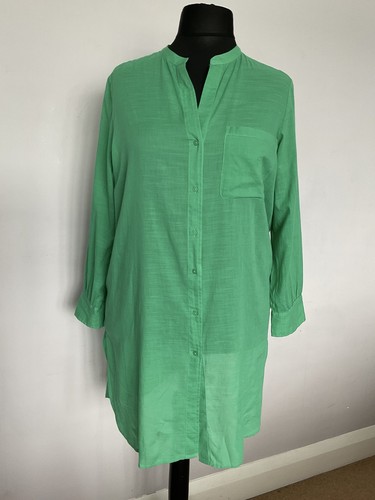 New blue cotton shirt - m&s,